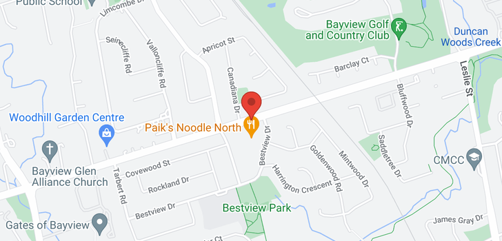 map of 1531 STEELES AVE E